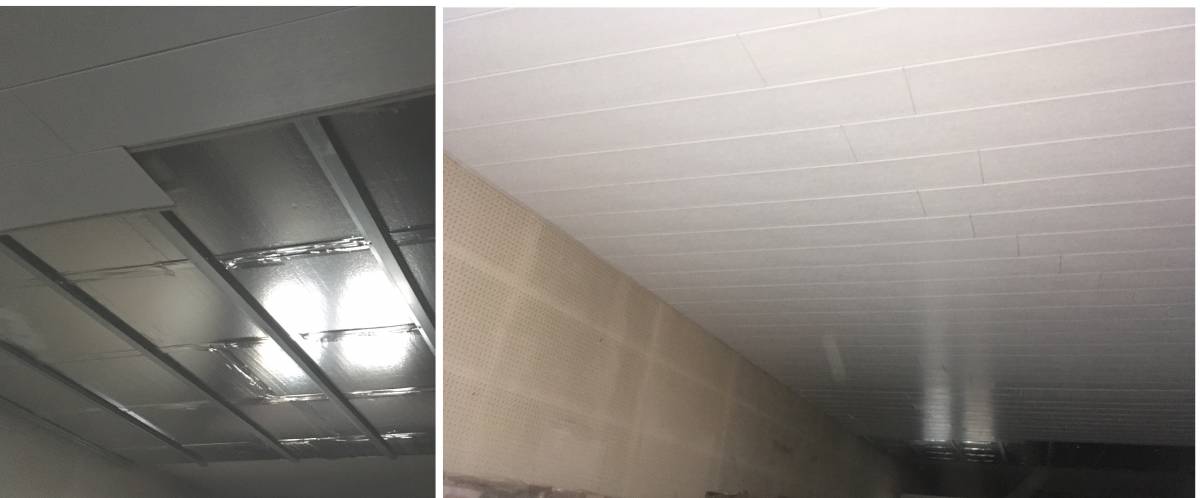 Isolation sous plafond d’un bâtiment industriel à Valdoie (90) Saint-Louis