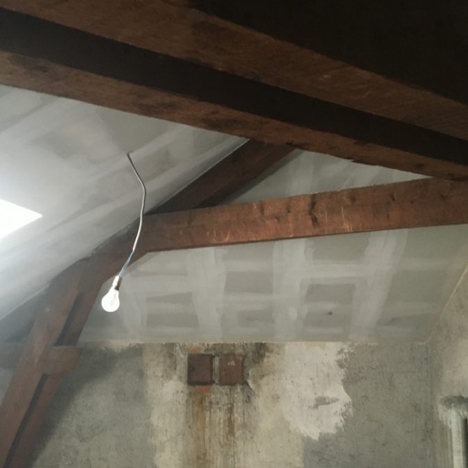 ISOLATION SOUS TOITURE AVEC FINITION FERMACELL 2 675X675 | Balbimax Isolation sous toiture Audincourt 5