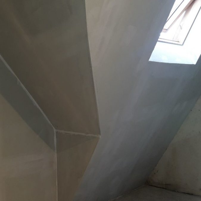 ISOLATION SOUS TOITURE AVEC FINITION FERMACELL 6 675X675 | Balbimax Isolation sous toiture Saint-Louis 7
