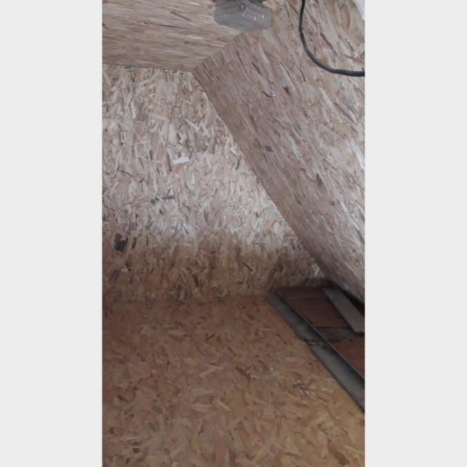 ISOLATION SOUS TOITURE AVEC FINITION OSB 1 675X675 | Balbimax Isolation sous toiture Mulhouse 26