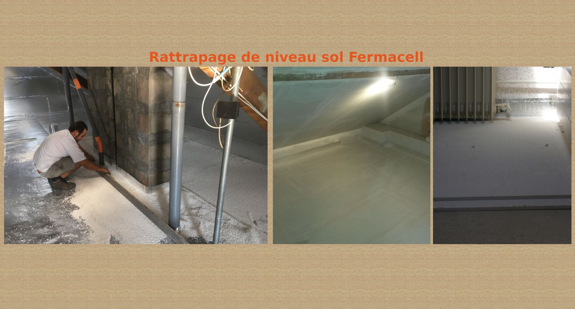 Rattrapage de niveau sol Fermacell Audincourt