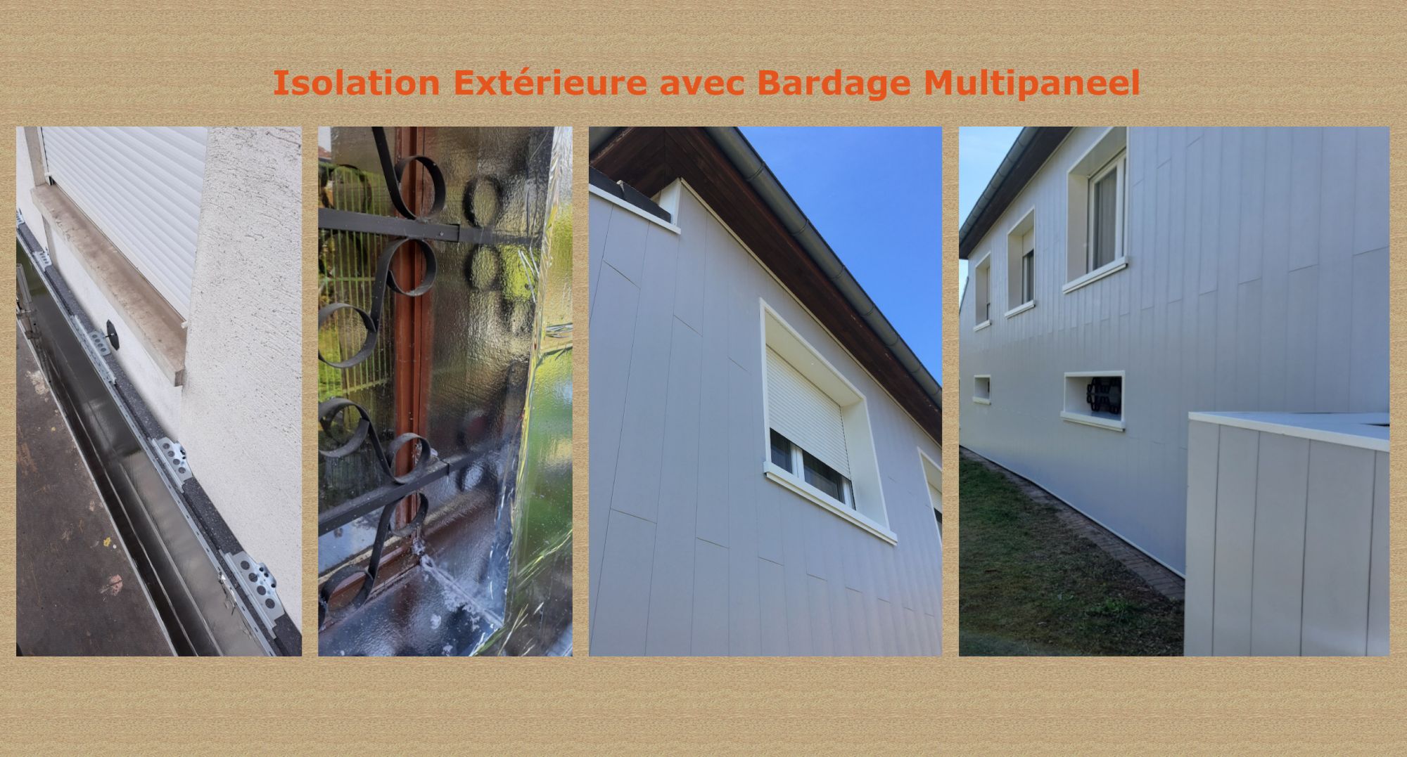 Isolation Extérieure avec Bardage Multipaneel à Evette Salbert près de Belfort Montbéliard
