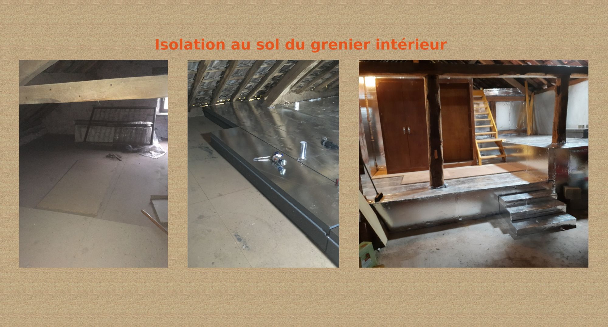 Isolation au sol du grenier intérieur à Chenebier près de Belfort — free download