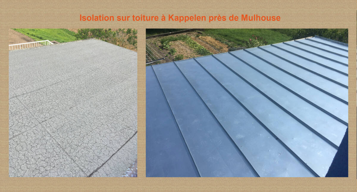 Isolation sur toiture (Sarking) à Kappelen près de Mulhouse Épinal