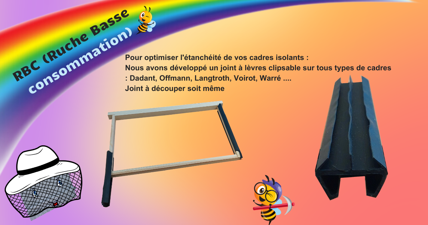 Joints pour étanchéité des cadres isolants de Ruches Colmar
