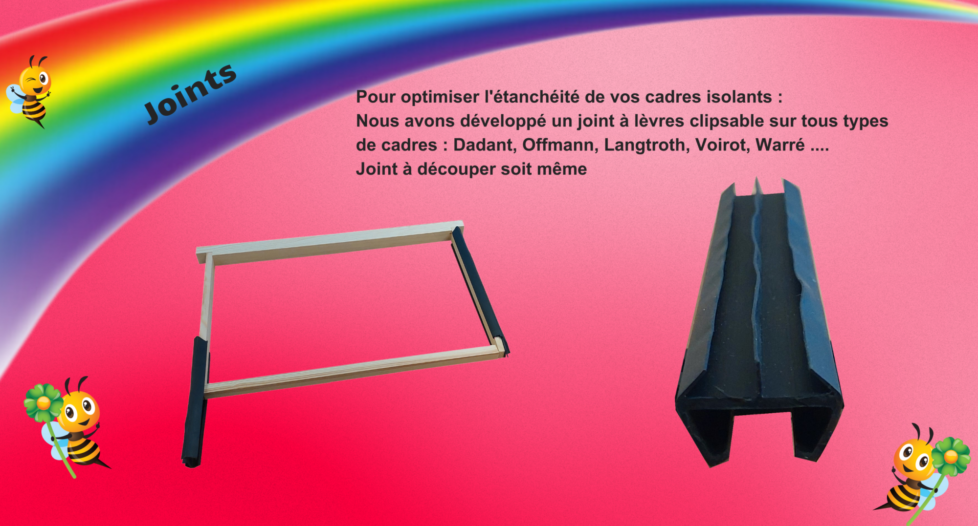 Joints étanchéité pour Ruches Sélestat