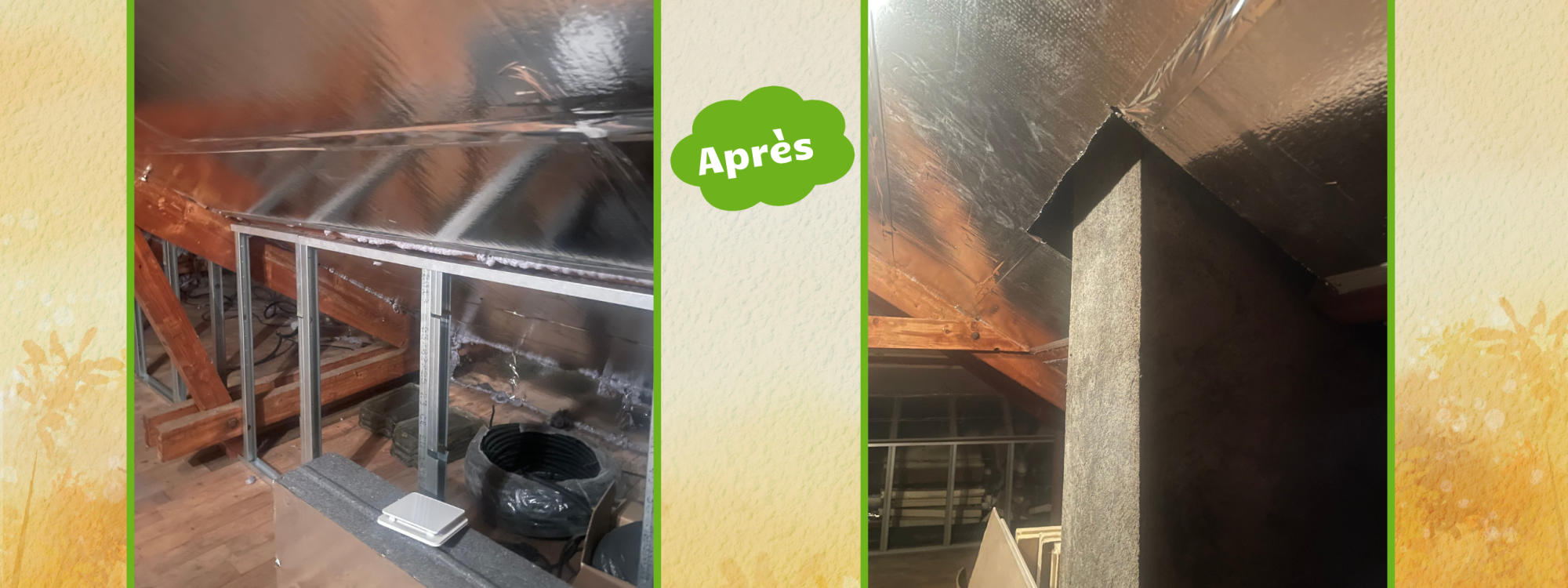 Isolation sous toiture avec écart au feu Besançon