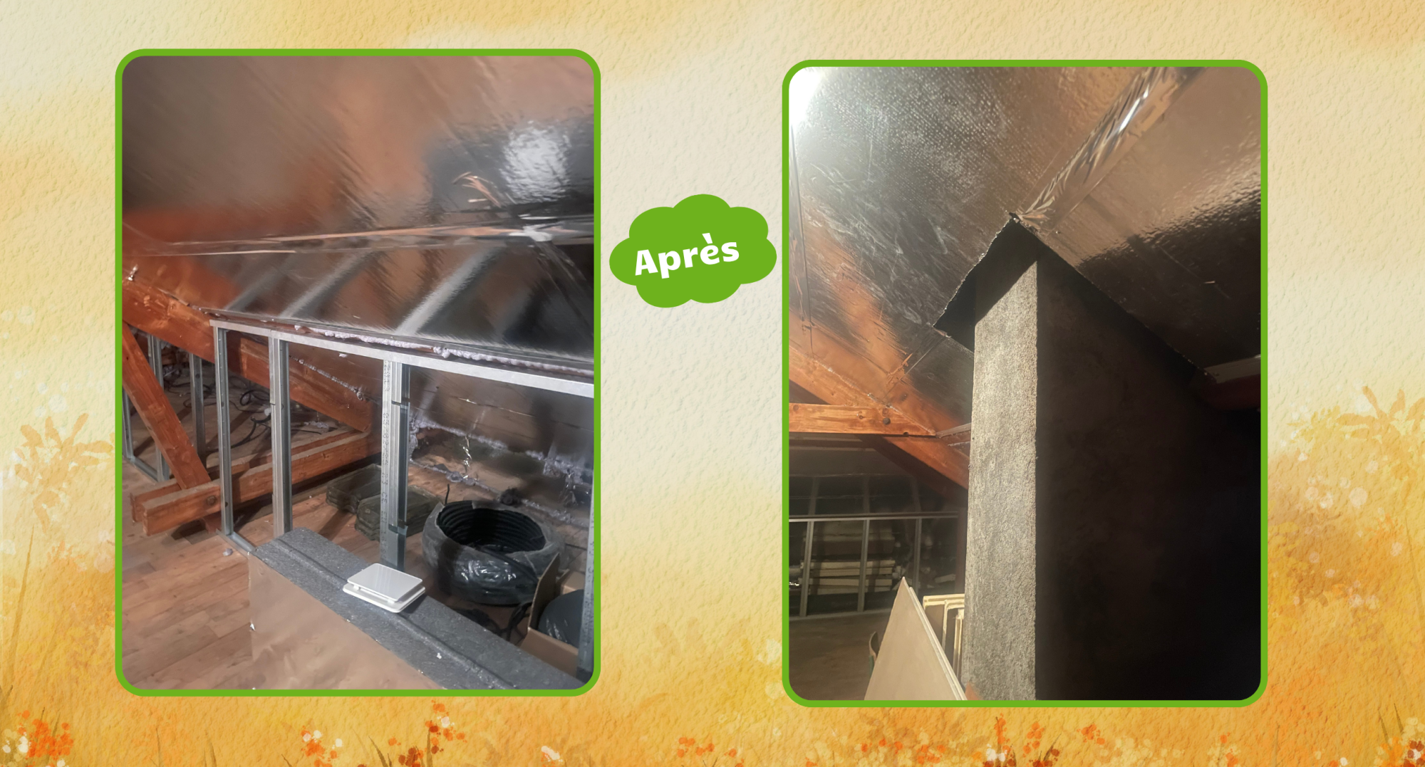 Isolation sous toiture avec écart au feu Besançon