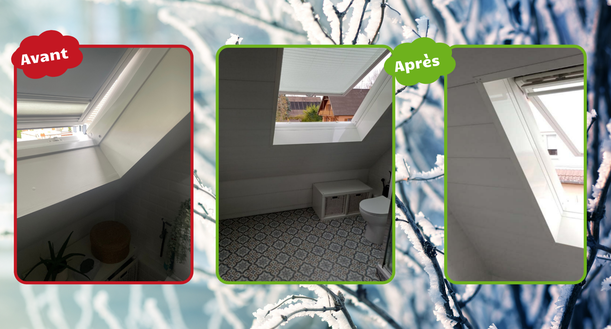 Finition alu autour d’un Velux &agrave; Rosenau (68) pr&egrave;s de Mulhouse Pontarlier